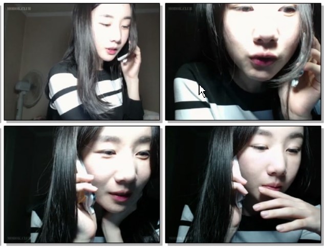 韓國清純系高顔值女神級美女果聊,難得一見的三點全漏