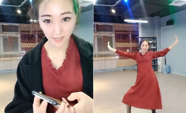 今年經濟大環境不好,舞蹈班性感老師被迫下海營業,空蕩蕩練舞房內玩弄美茓