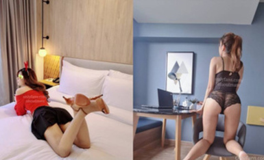 無可挑剔九頭身馬甲線長腿終極綠帽騷妻【olsoulmate】私拍完結，與多名單男群P亂交，女神的形象如此反差 (4)