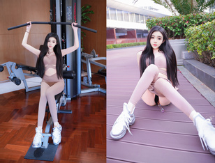 超美女神秀人模特 龍雪兒 戶外定製