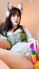 AI换脸（迪丽热巴）肛塞自慰叫声可射