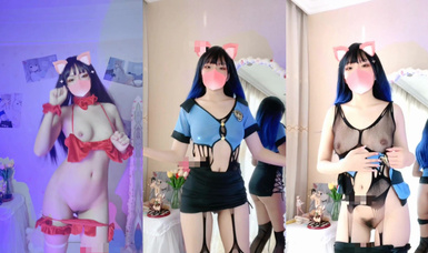 推特極品福利姬，可甜可鹽女神【小仙雲】最新10月新番長視頻定製，裸舞，道具紫薇，迷幻電鼓升職記 (1)