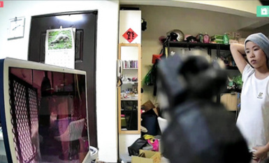 2024-05-26_臺北家庭監控_[內褲全裸]_妹妹起床_姊姊長裙穿反_妹妹洗完澡跟爸爸看影片