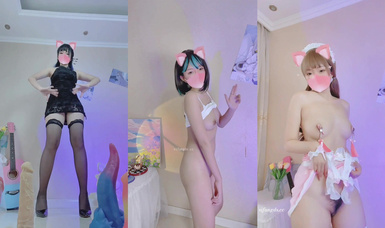 最新9月福利 青春無敵 推特極品可甜可鹽長腿女神【小仙雲】月付群專享，頂配COSER抖音風轉場變裝紫薇，長視頻裸舞 (2)