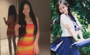 廣州極品反差女【晴晴】05年小女生想不到如此之騷，戶外露出啪啪、變裝絲襪道具口交，電影院做愛等等，玩的非常開！ (1)