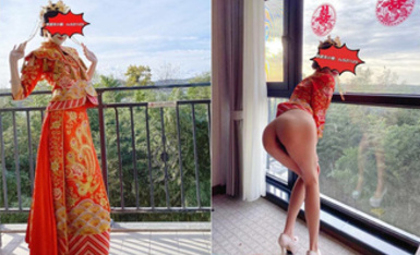 超美婚紗露臉口交啪啪 頂級反差極品女神『兔兔@tutu521125』最新電報群私拍，和閨蜜一起被金主爸爸調教，蜂腰蜜臀後入內射 (2)