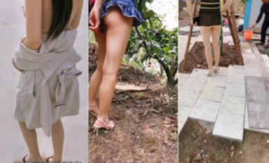 【12月無水印重磅】，推特極限露出天花板，反差婊【風箏斷了線】福利，各種戶外人前露出，勾引老頭，3P（2）