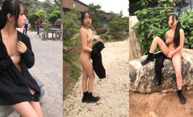 福利姬 漿果兒-人前露出 挑戰全裸調戲路人_03