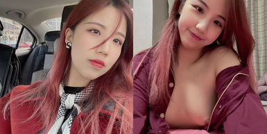 顏值非常不錯的大學生妹子，被富二代帶到樓道玩露出，被無套內射多次