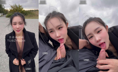 汐夢瑤-雨天戶外阿黑顏內射，緊張刺激。